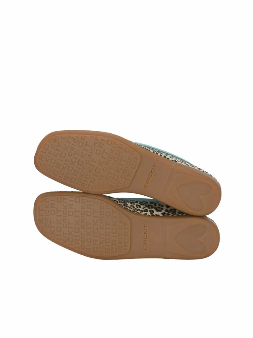 Crickit Ballerinas*Damen Ballerina - OMEGA braun bedruckt