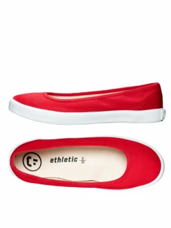 Ethletic Ballerinas*Damen Ballerinas rot uni