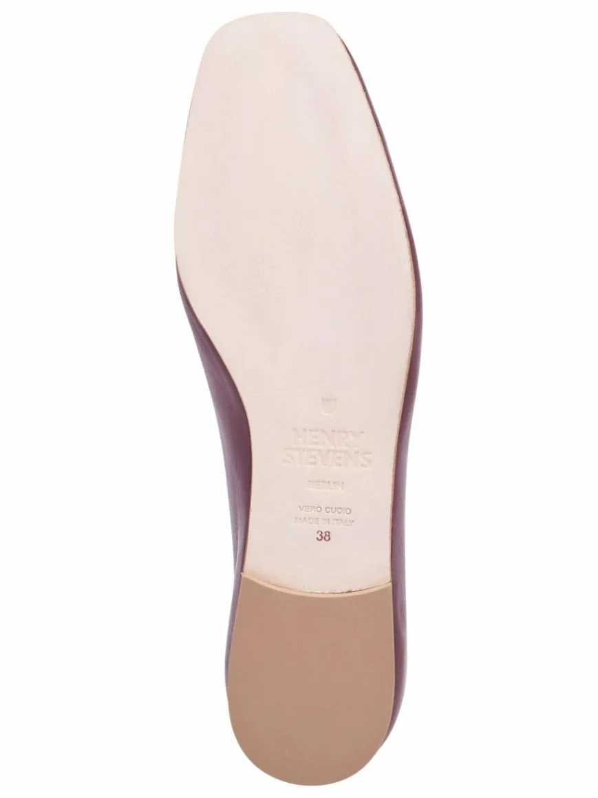 Henry Stevens Ballerinas*Damen Ballerinas – Audrey B bordeaux uni