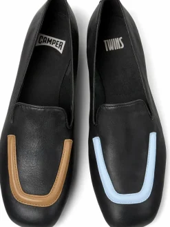 Camper Ballerinas*Damen Ballerinas - Casi Myra Twins schwarz uni