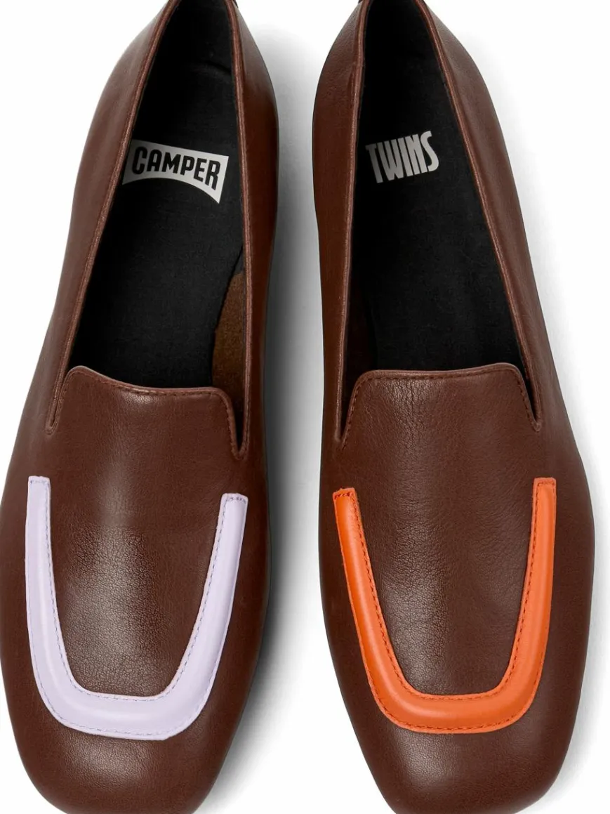 Camper Ballerinas*Damen Ballerinas - Casi Myra Twins braun uni