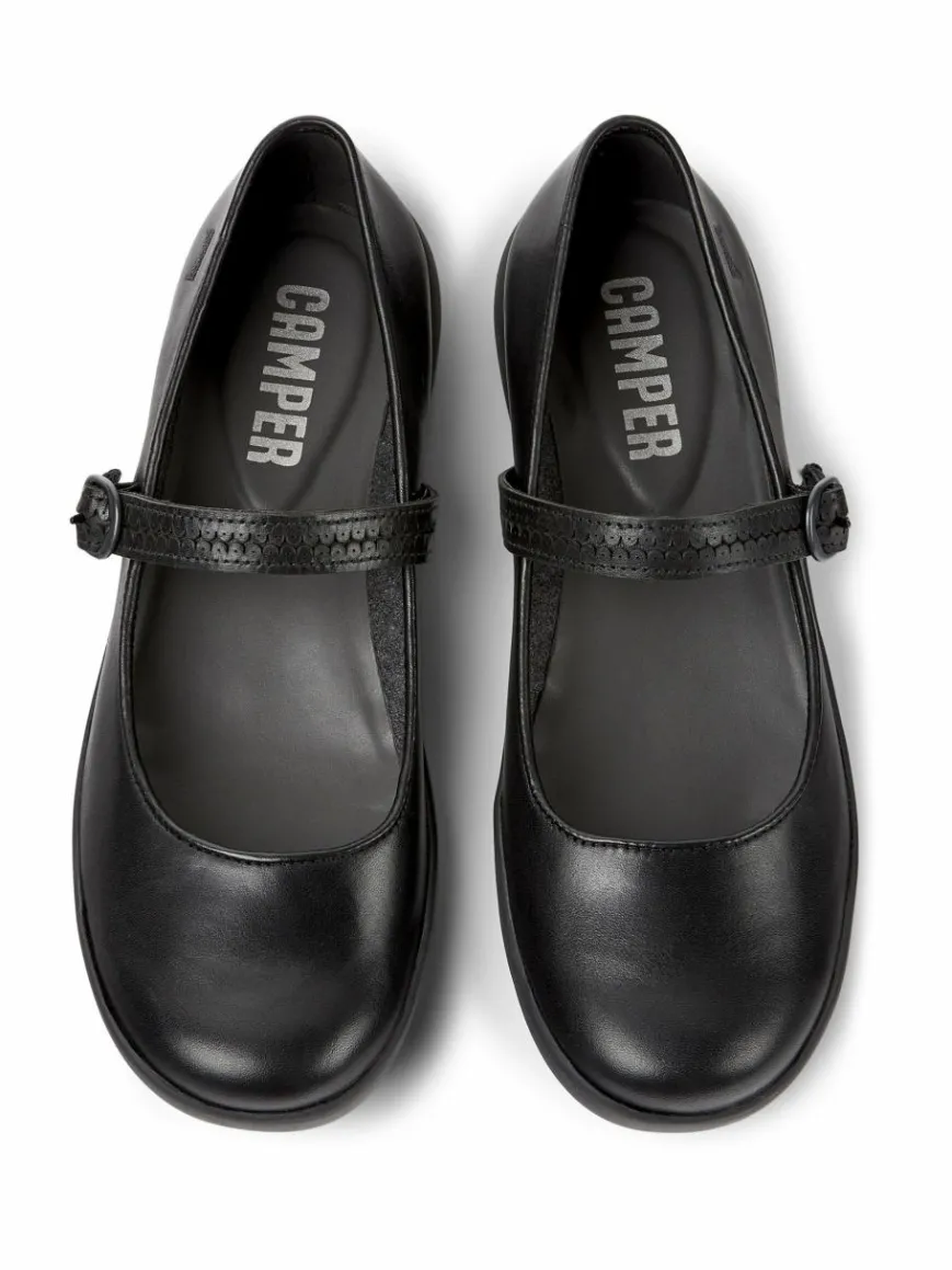 Camper Ballerinas*Damen Ballerinas - Spiral Comet schwarz uni