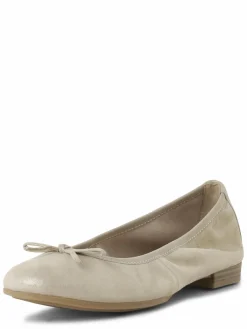 Tamaris Ballerinas*Damen Ballerinas aus Leder beige uni