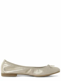 Tamaris Ballerinas*Damen Ballerinas aus Leder beige uni