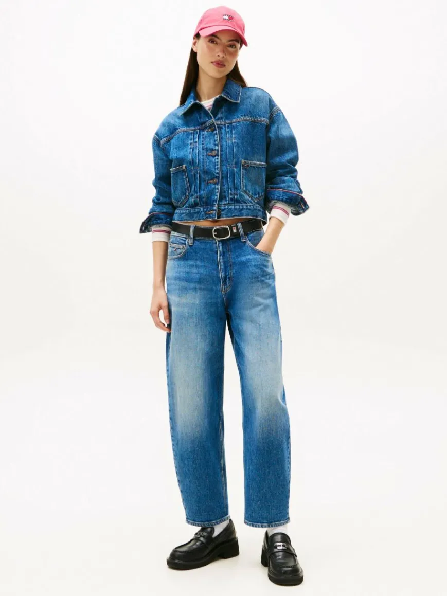 Tommy Jeans Hosen|Jeans*Damen Ballon-Jeans denim uni