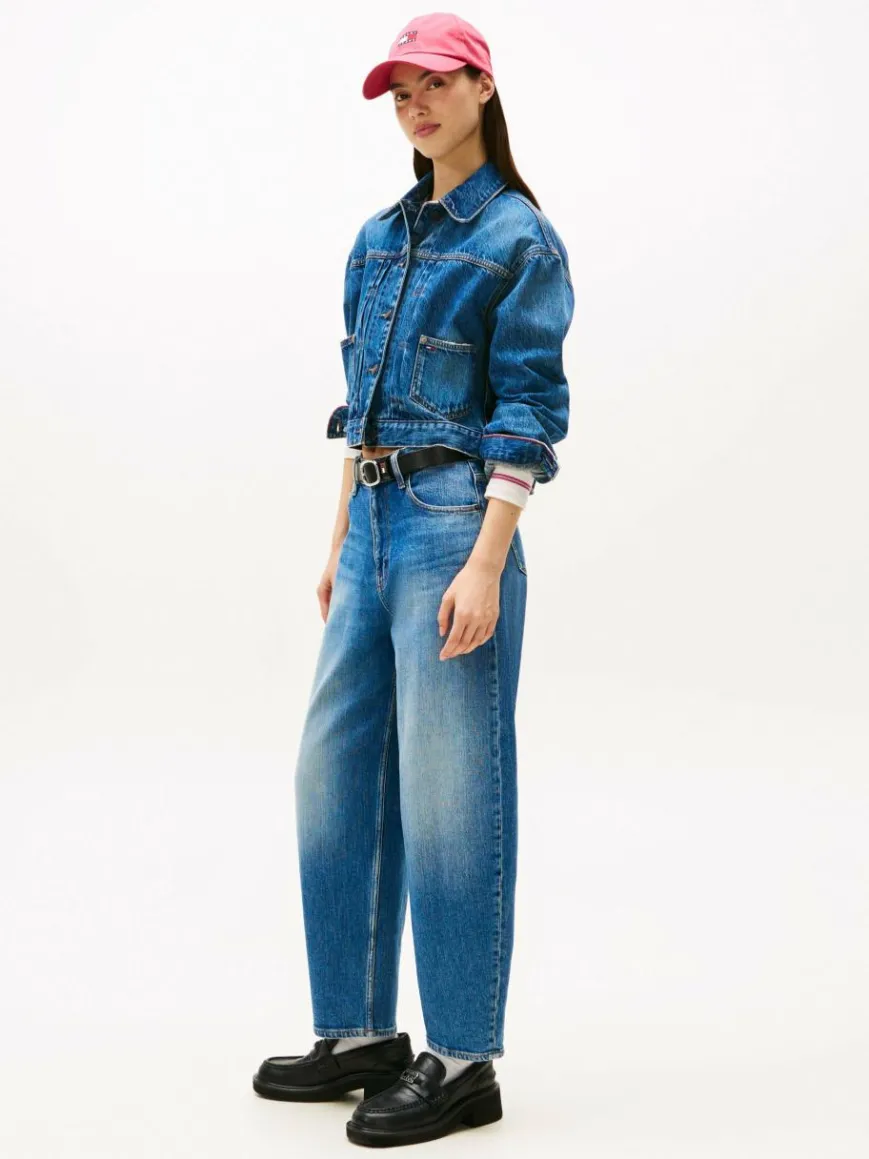 Tommy Jeans Hosen|Jeans*Damen Ballon-Jeans denim uni