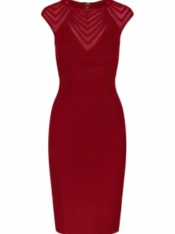 Kraimod Kleider*Damen Bandagekleid bordeaux uni