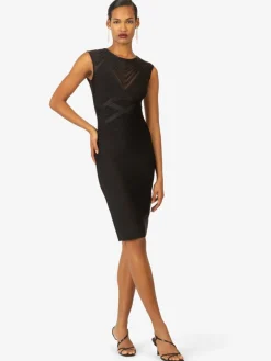 Kraimod Kleider*Damen Bandagekleid schwarz uni