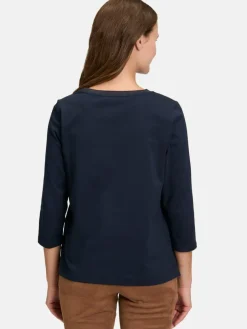 Betty Barclay Shirts & Tops*Damen Basic Shirt braun blau bedruckt