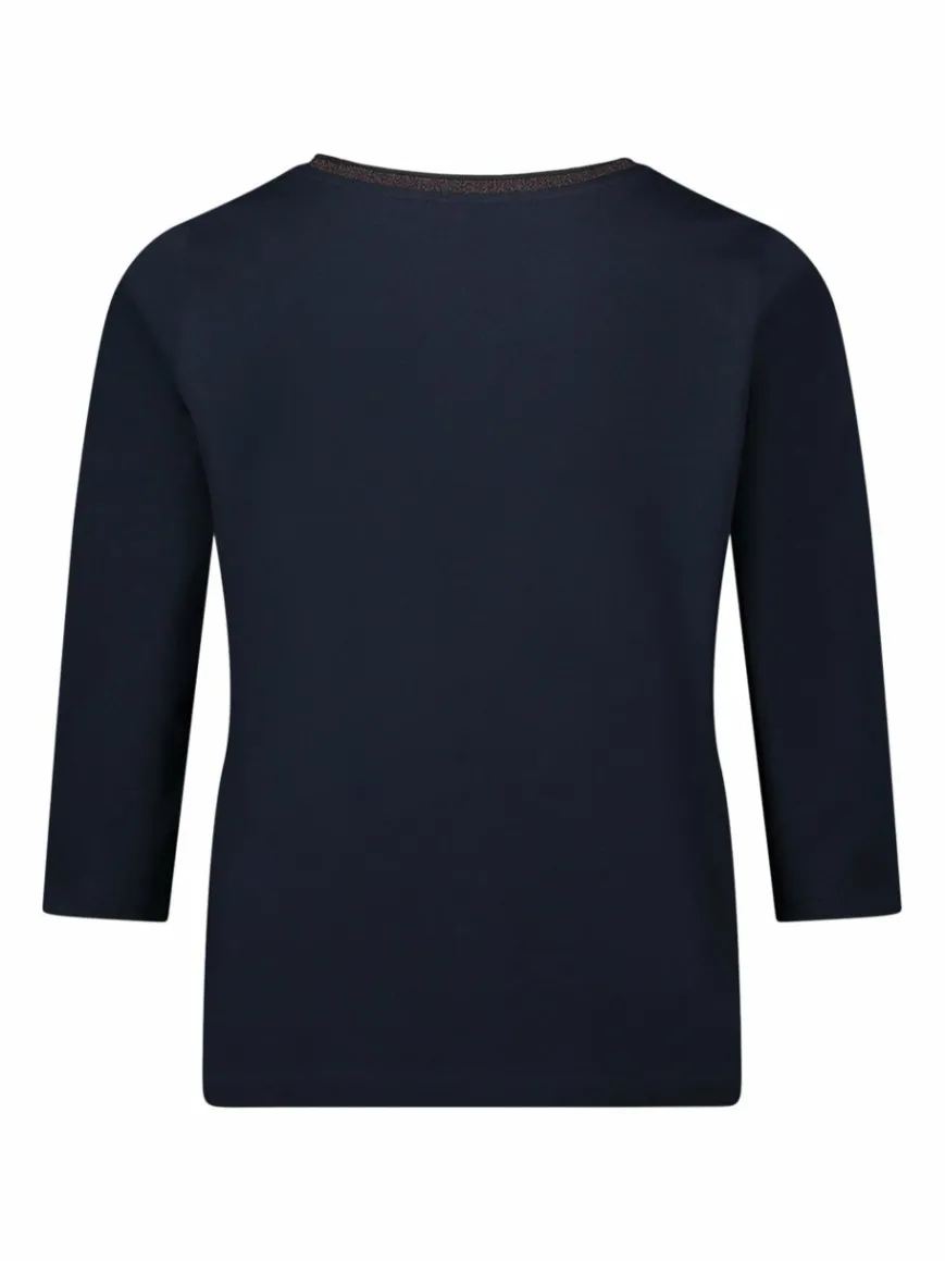 Betty Barclay Shirts & Tops*Damen Basic Shirt braun blau bedruckt
