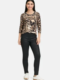 Betty Barclay Shirts & Tops*Damen Basic Shirt schwarz mehrfarbig gemustert