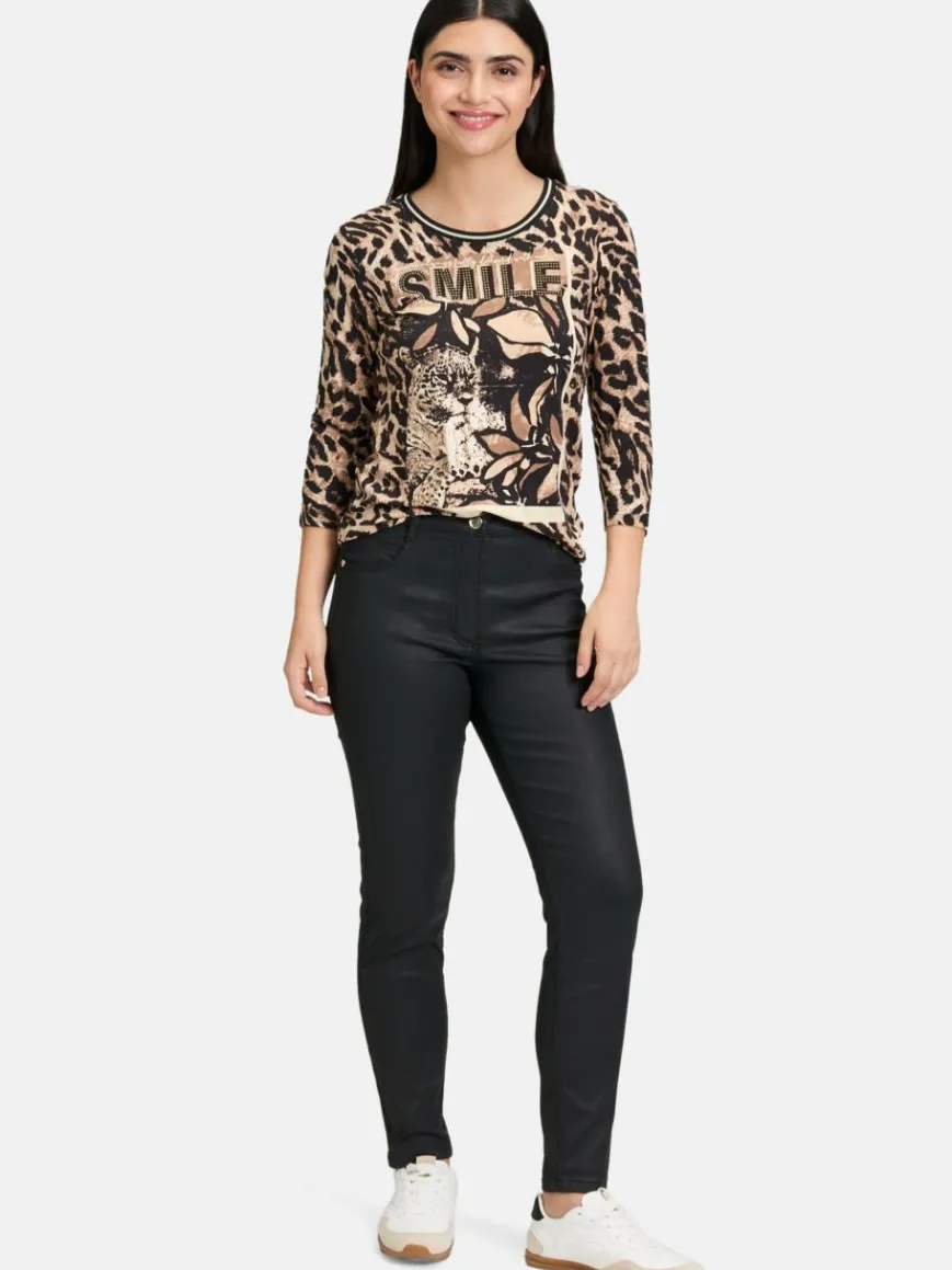 Betty Barclay Shirts & Tops*Damen Basic Shirt schwarz mehrfarbig gemustert