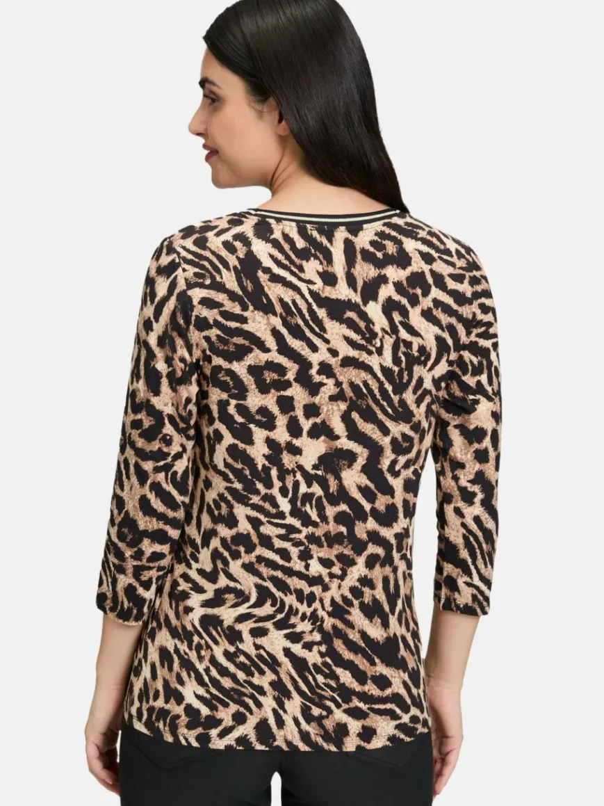 Betty Barclay Shirts & Tops*Damen Basic Shirt schwarz mehrfarbig gemustert