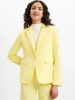 More & More Blazer*Damen Baukasten-Blazer gelb uni