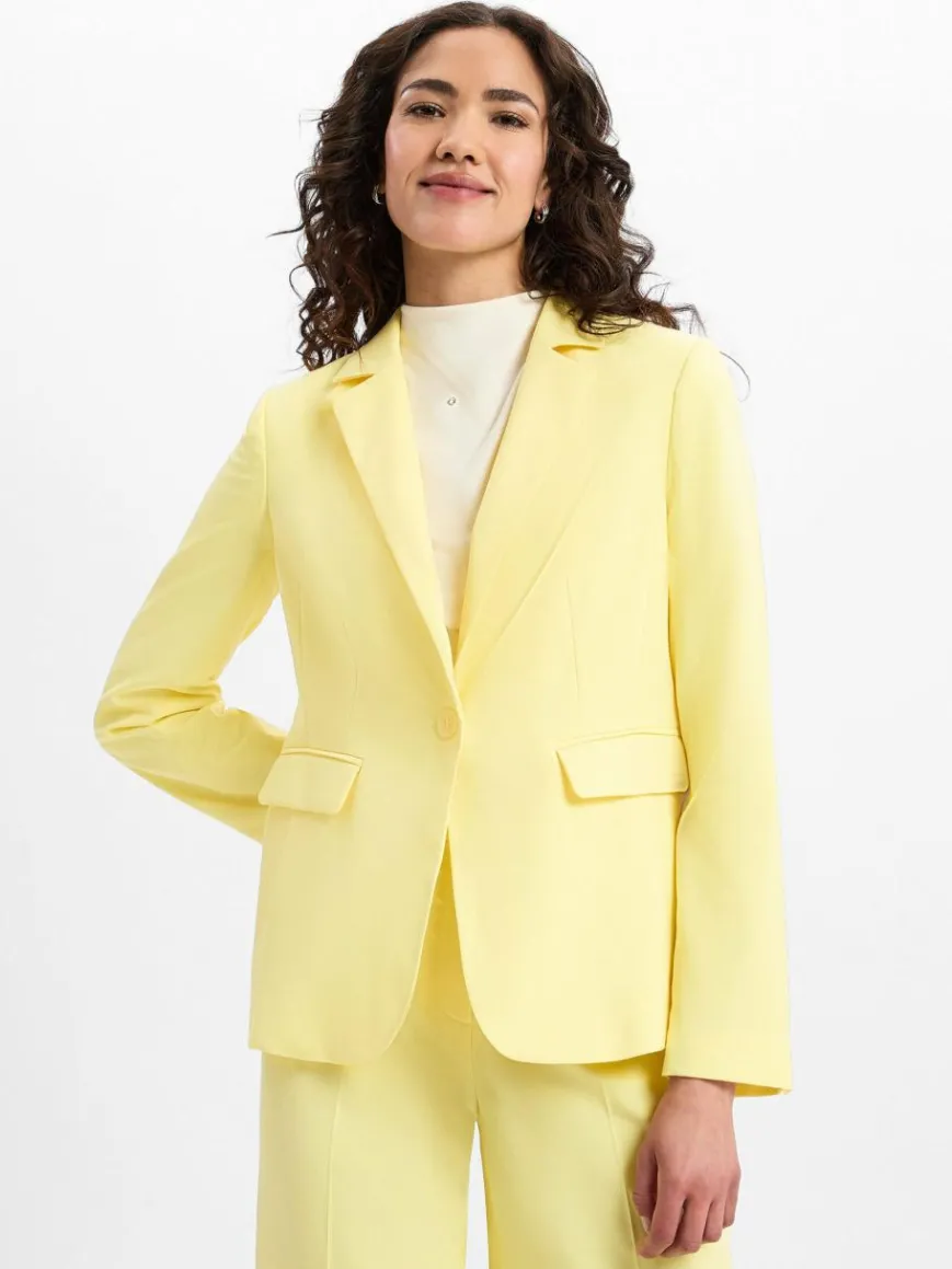 More & More Blazer*Damen Baukasten-Blazer gelb uni