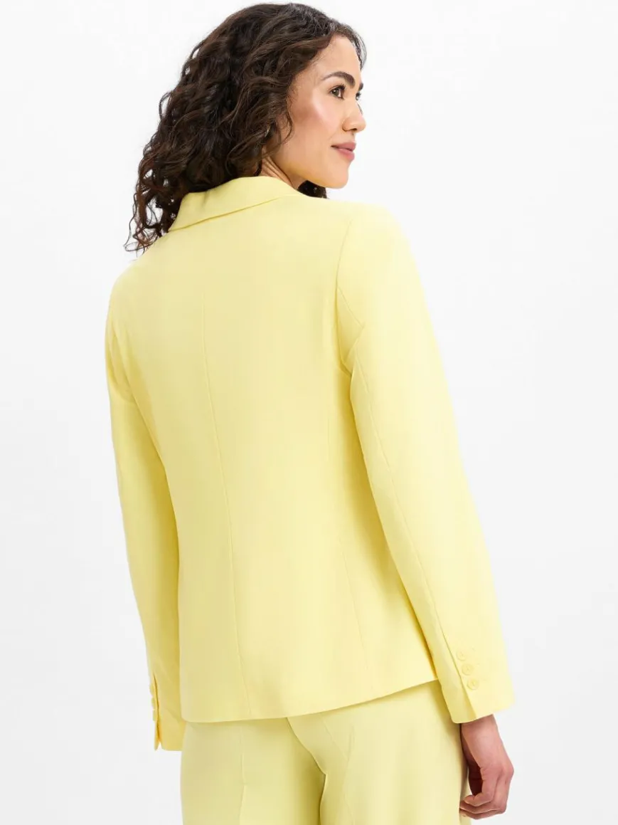 More & More Blazer*Damen Baukasten-Blazer gelb uni