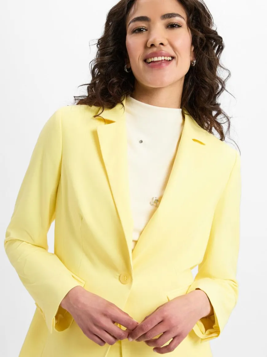 More & More Blazer*Damen Baukasten-Blazer gelb uni