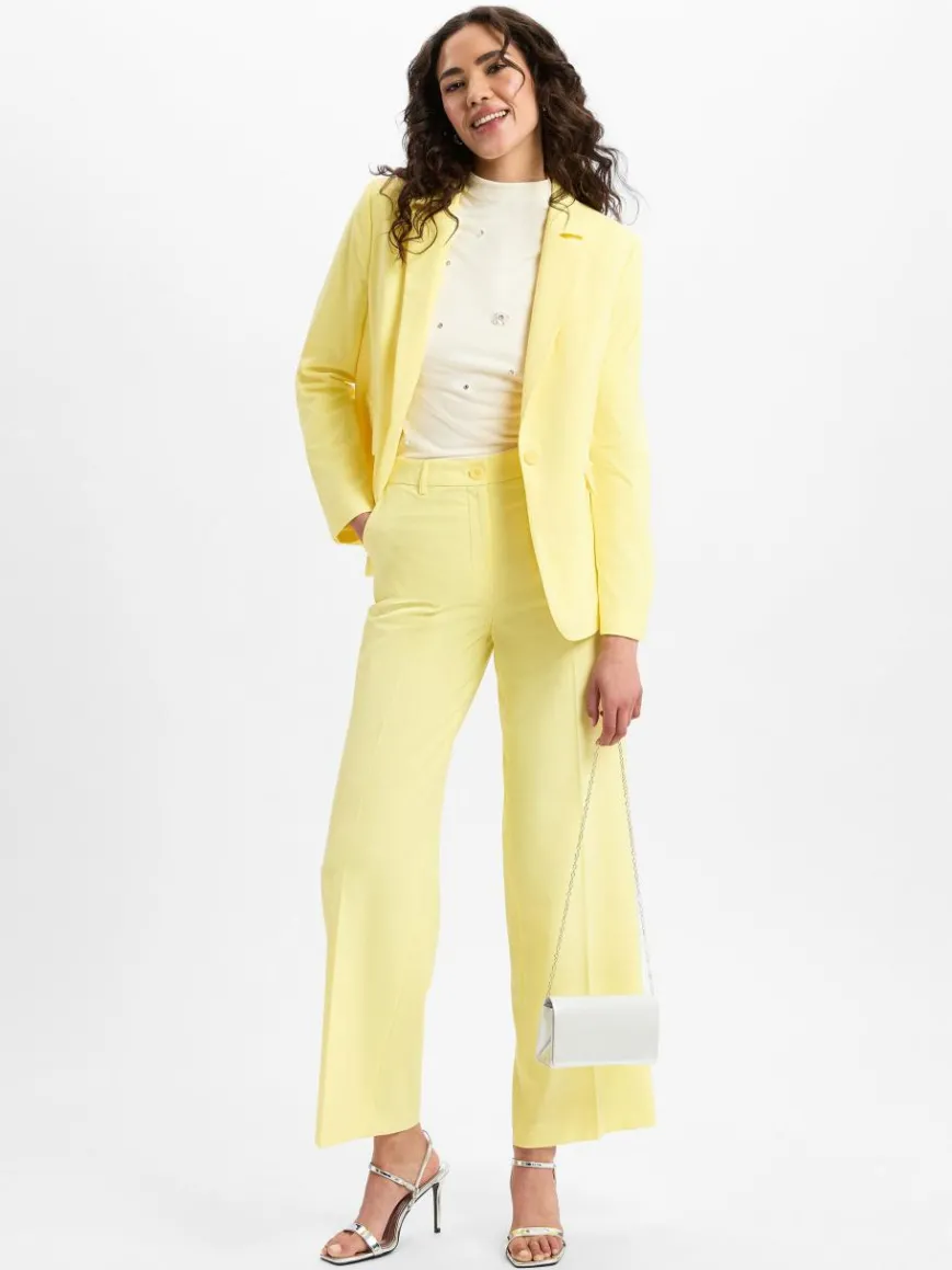 More & More Blazer*Damen Baukasten-Blazer gelb uni