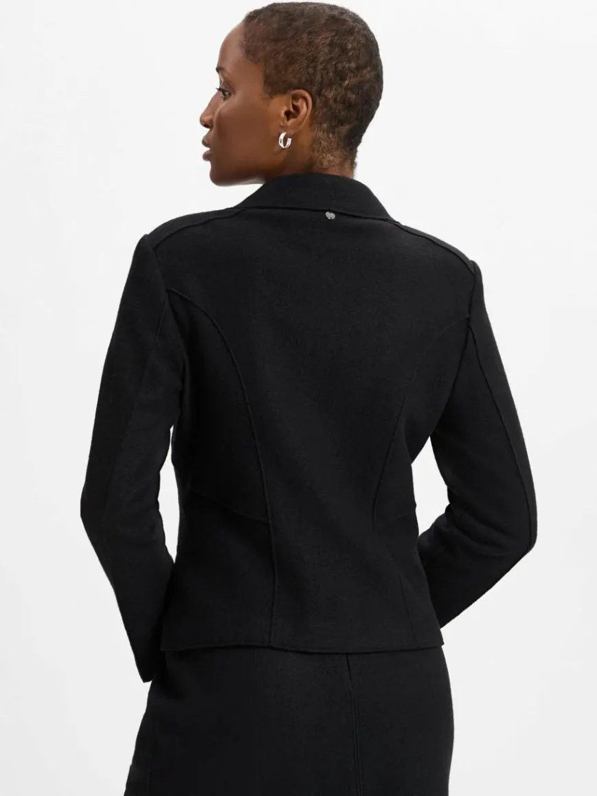 Marc Cain Collections Blazer*Damen Baukasten-Blazer schwarz uni