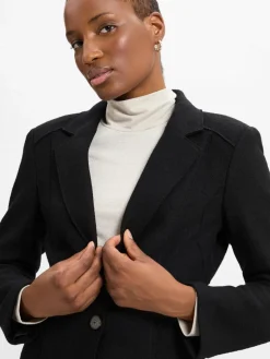 Marc Cain Collections Blazer*Damen Baukasten-Blazer schwarz uni