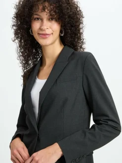 IPURI Blazer*Damen Baukasten-Blazer anthrazit meliert