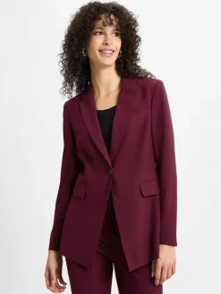 IPURI Blazer*Damen Baukasten-Blazer bordeaux uni