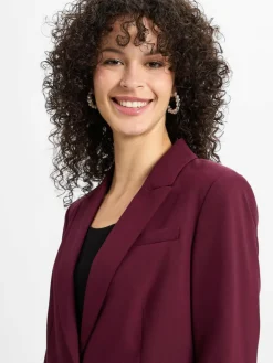 IPURI Blazer*Damen Baukasten-Blazer bordeaux uni