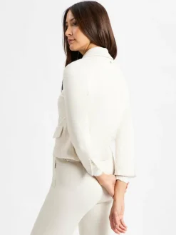 Marc Cain Collections Blazer*Damen Baukasten-Sweatblazer ecru uni