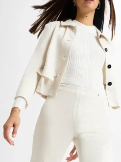 Marc Cain Collections Blazer*Damen Baukasten-Sweatblazer ecru uni