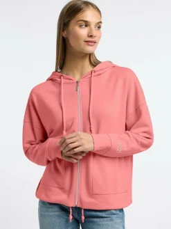 Frieda & Freddies Sweatshirts & Sweatjacken*Damen Übergangsjacke koralle uni