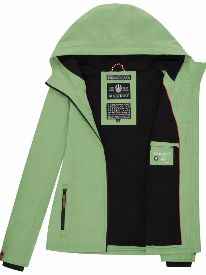 Marikoo Jacken & Westen*Damen Übergangsjacke - Brombeere gras uni