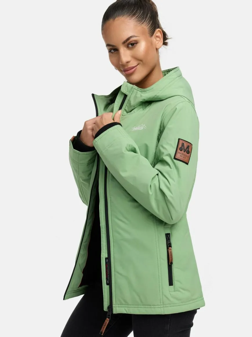Marikoo Jacken & Westen*Damen Übergangsjacke - Brombeere gras uni