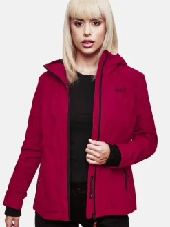 Marikoo Jacken & Westen*Damen Übergangsjacke - Brombeere fuchsia uni
