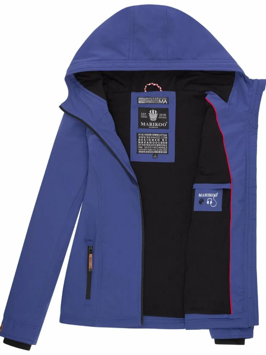 Marikoo Jacken & Westen*Damen Übergangsjacke - Brombeere blau uni