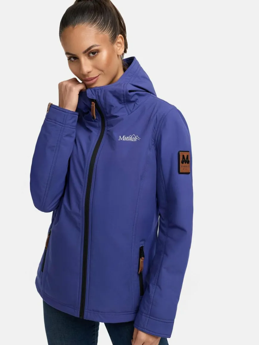 Marikoo Jacken & Westen*Damen Übergangsjacke - Brombeere blau uni