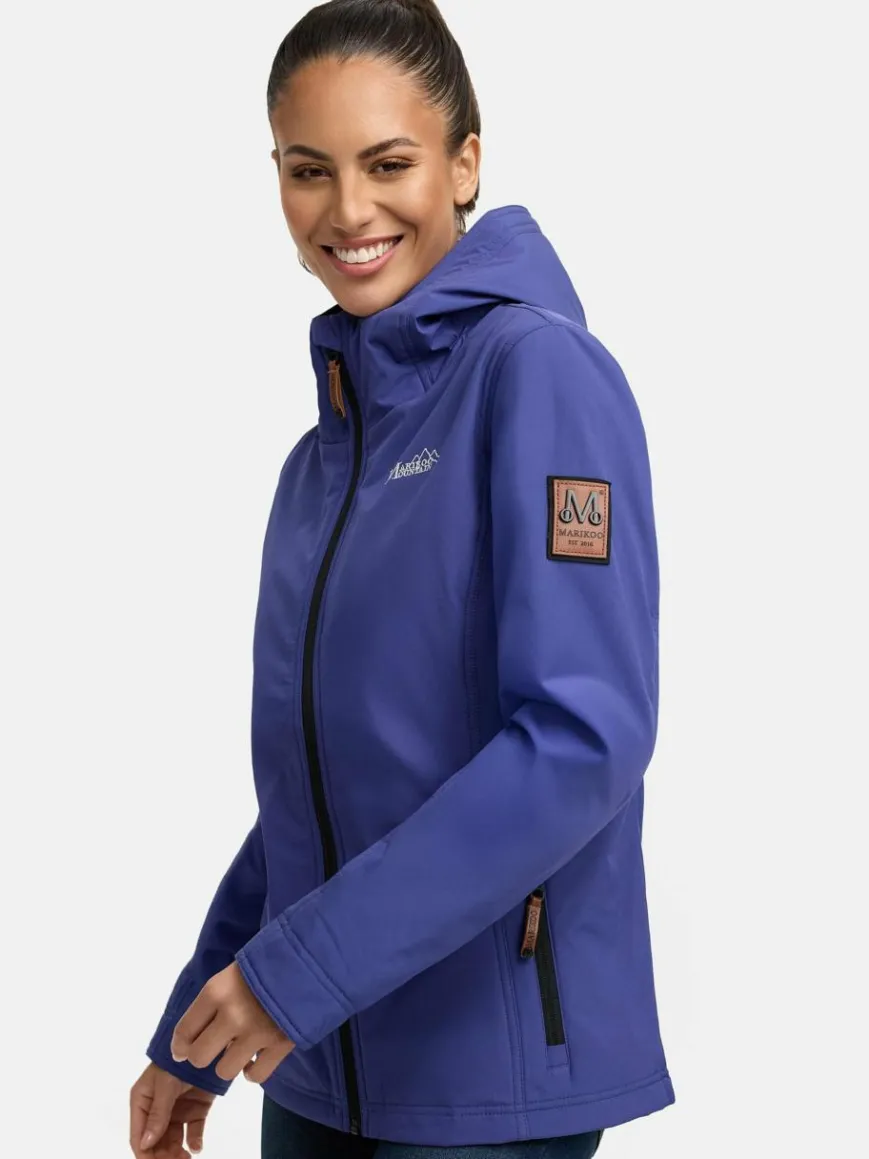 Marikoo Jacken & Westen*Damen Übergangsjacke - Brombeere blau uni
