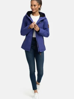 Marikoo Jacken & Westen*Damen Übergangsjacke - Brombeere blau uni