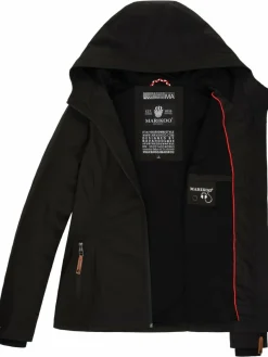Marikoo Jacken & Westen*Damen Übergangsjacke - Brombeere schwarz uni