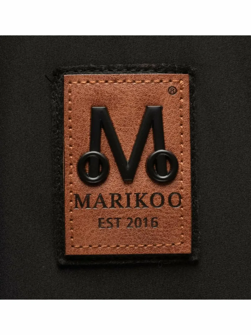 Marikoo Jacken & Westen*Damen Übergangsjacke - Brombeere schwarz uni