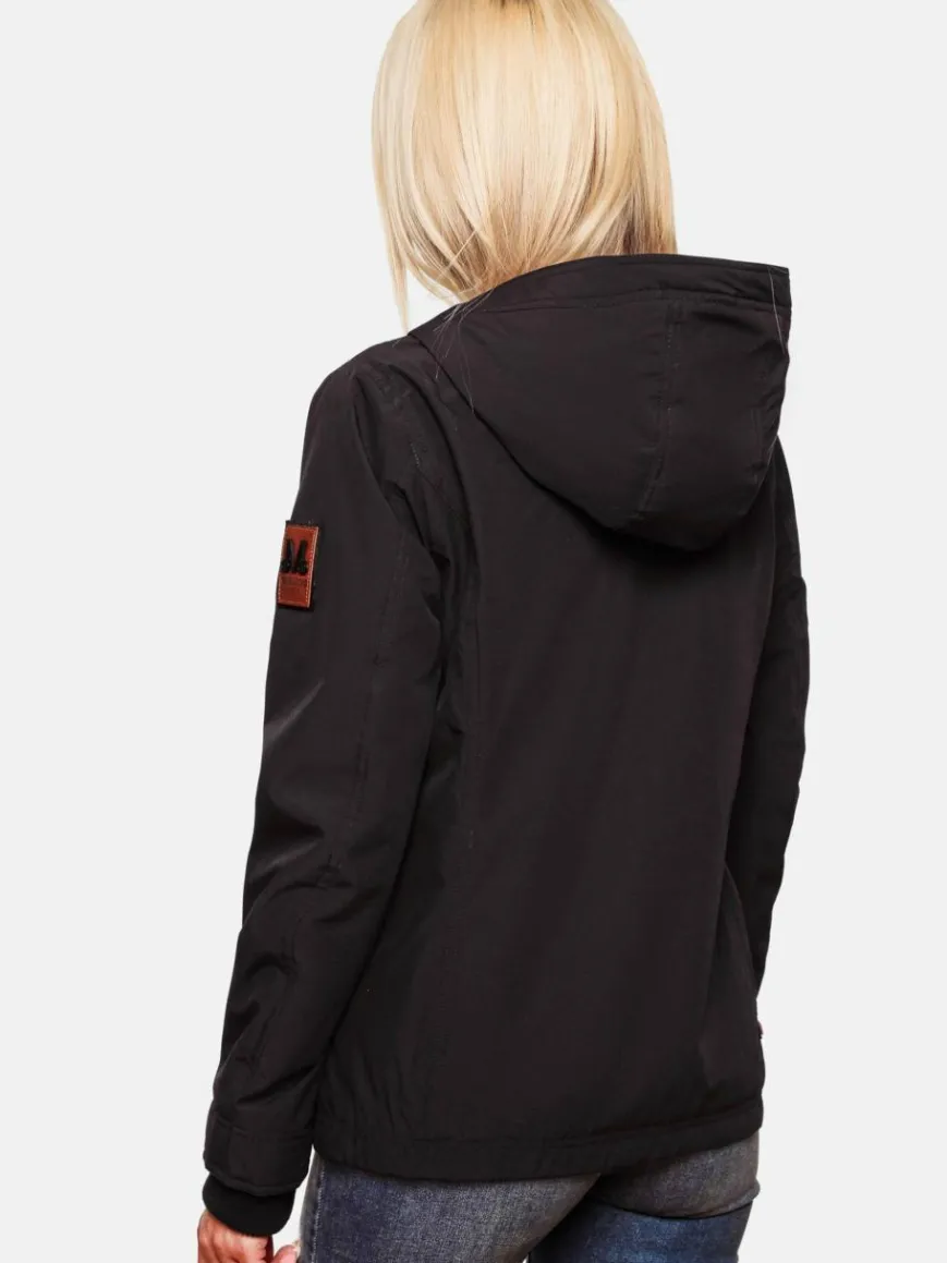 Marikoo Jacken & Westen*Damen Übergangsjacke - Brombeere schwarz uni