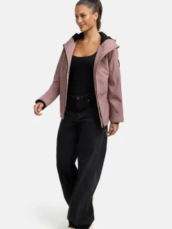 Marikoo Jacken & Westen*Damen Übergangsjacke - Brombeere altrosa uni