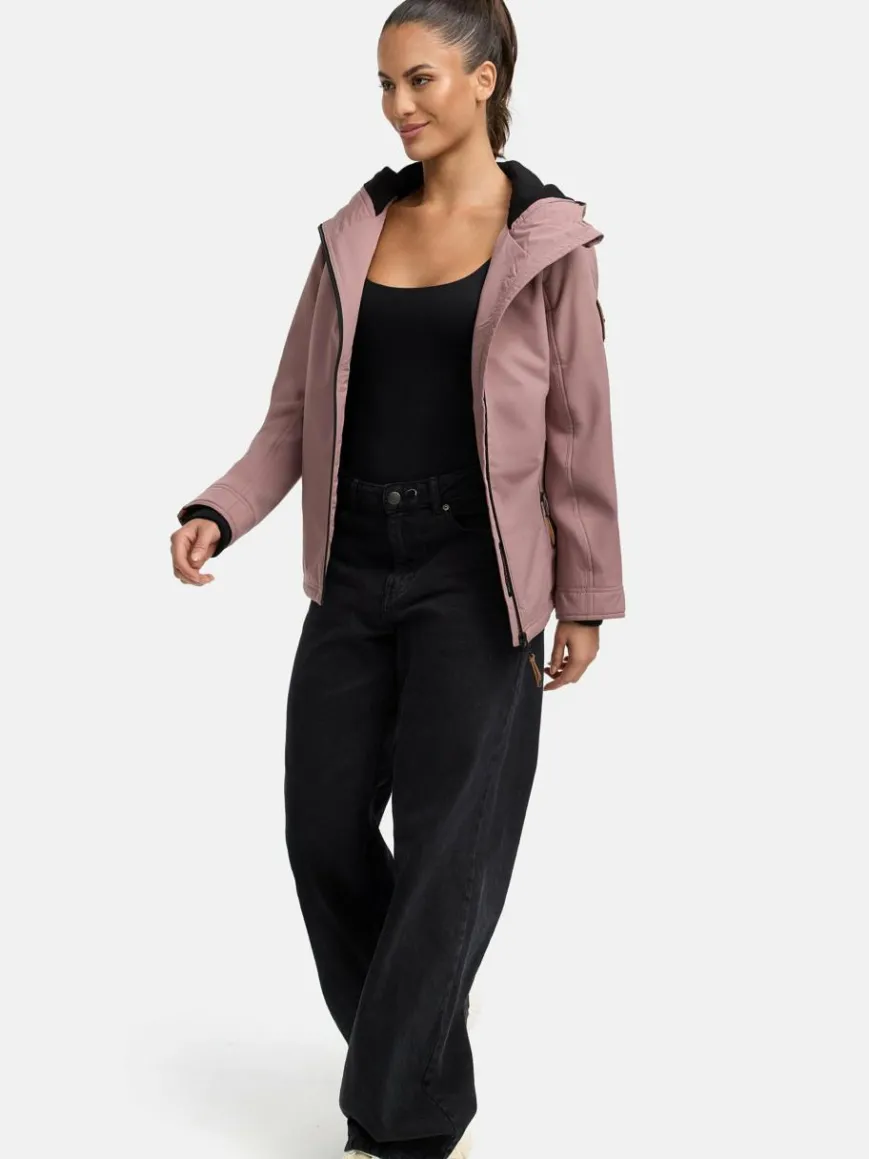 Marikoo Jacken & Westen*Damen Übergangsjacke - Brombeere altrosa uni