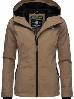 Marikoo Jacken & Westen*Damen Übergangsjacke - Brombeere taupe uni