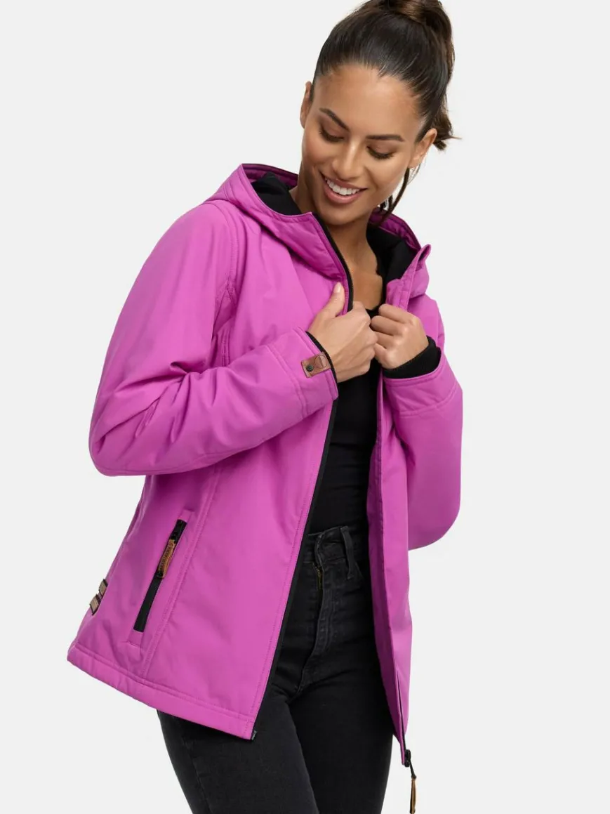 Marikoo Jacken & Westen*Damen Übergangsjacke - Brombeere lila uni