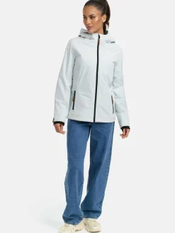 Marikoo Jacken & Westen*Damen Übergangsjacke - Brombeere weiß uni