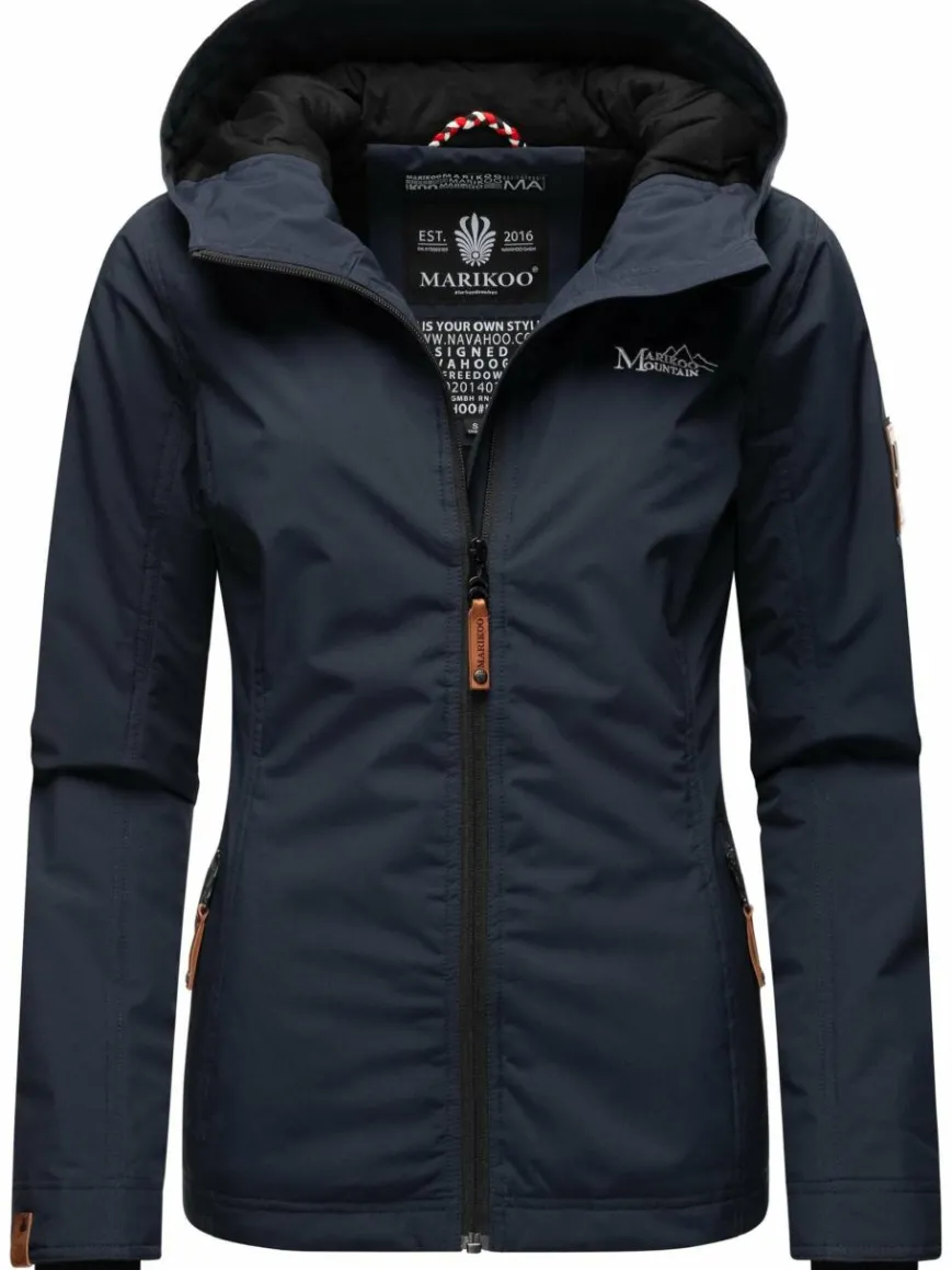 Marikoo Jacken & Westen*Damen Übergangsjacke - Brombeere marine uni