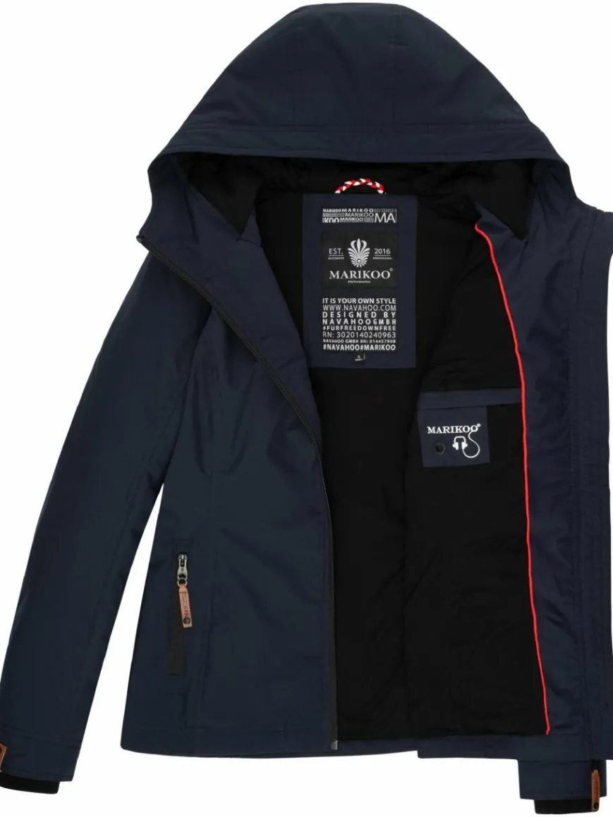 Marikoo Jacken & Westen*Damen Übergangsjacke - Brombeere marine uni