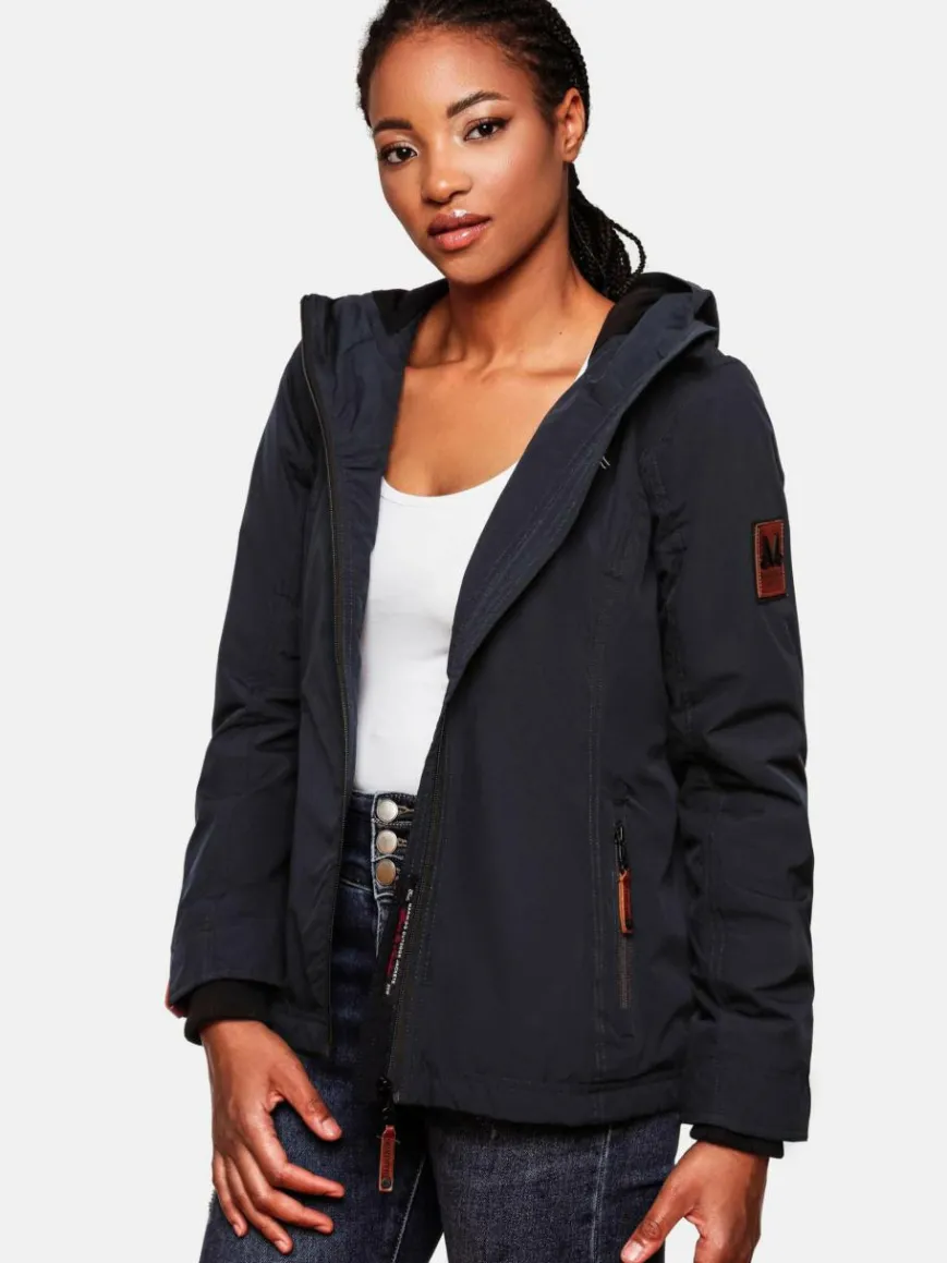 Marikoo Jacken & Westen*Damen Übergangsjacke - Brombeere marine uni