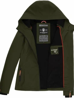 Marikoo Jacken & Westen*Damen Übergangsjacke - Brombeere oliv uni