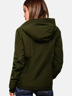 Marikoo Jacken & Westen*Damen Übergangsjacke - Brombeere oliv uni